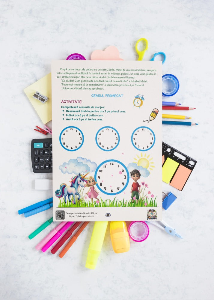 Fișe cu Activități cu Unicorni pentru Prescolari - PDF - Fișa 2