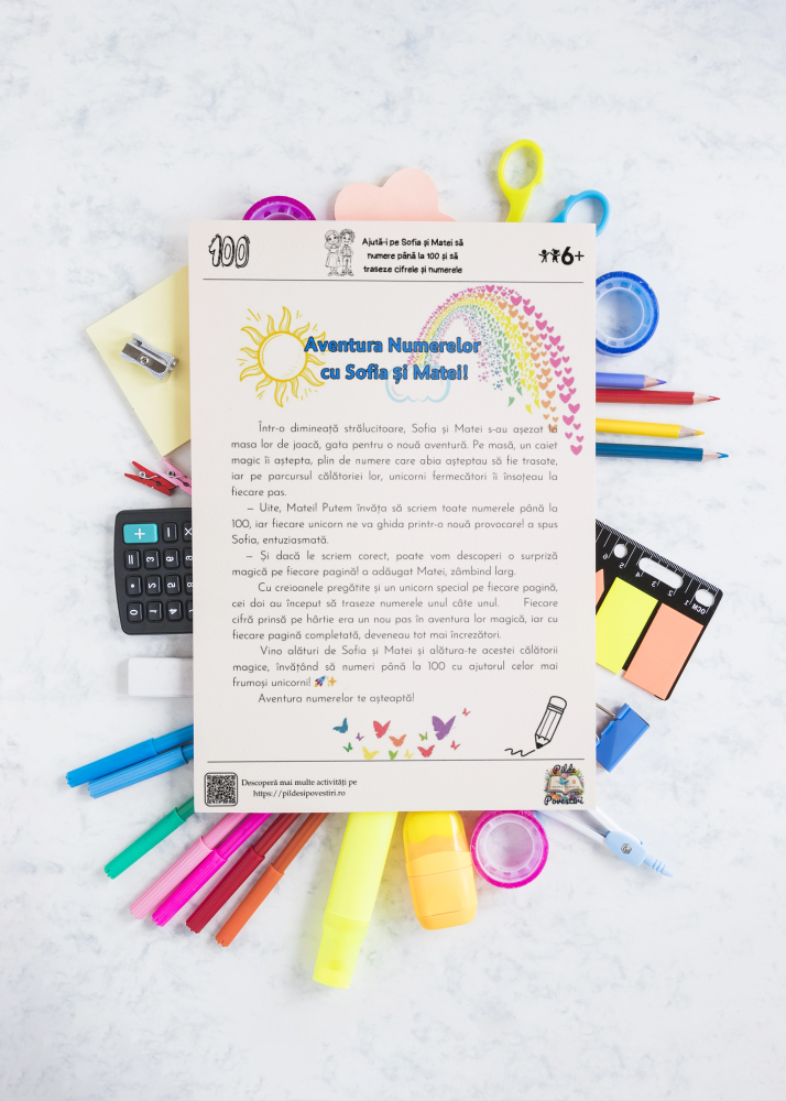 Fișe educative - trasare numere pana la 100 - PDF - Fișa 2