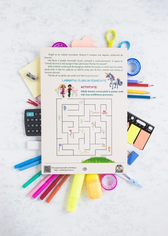 Fișe cu Activități cu Unicorni pentru Prescolari - PDF - Fișa 5