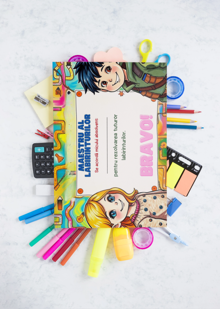 Fișe de lucru cu labirinturi - PDF - Fișa 7