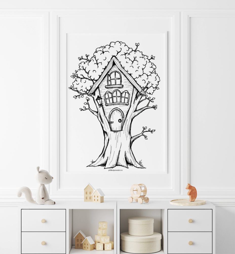 Fișe de colorat cu unicorni, printese, zane și sirene - PDF - Fișa 5