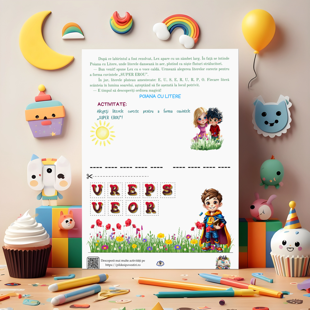 Mapa Educativă: SuperEroii Înțelepciunii – Aventuri Magice către Tărâmul Înțelepciunii!