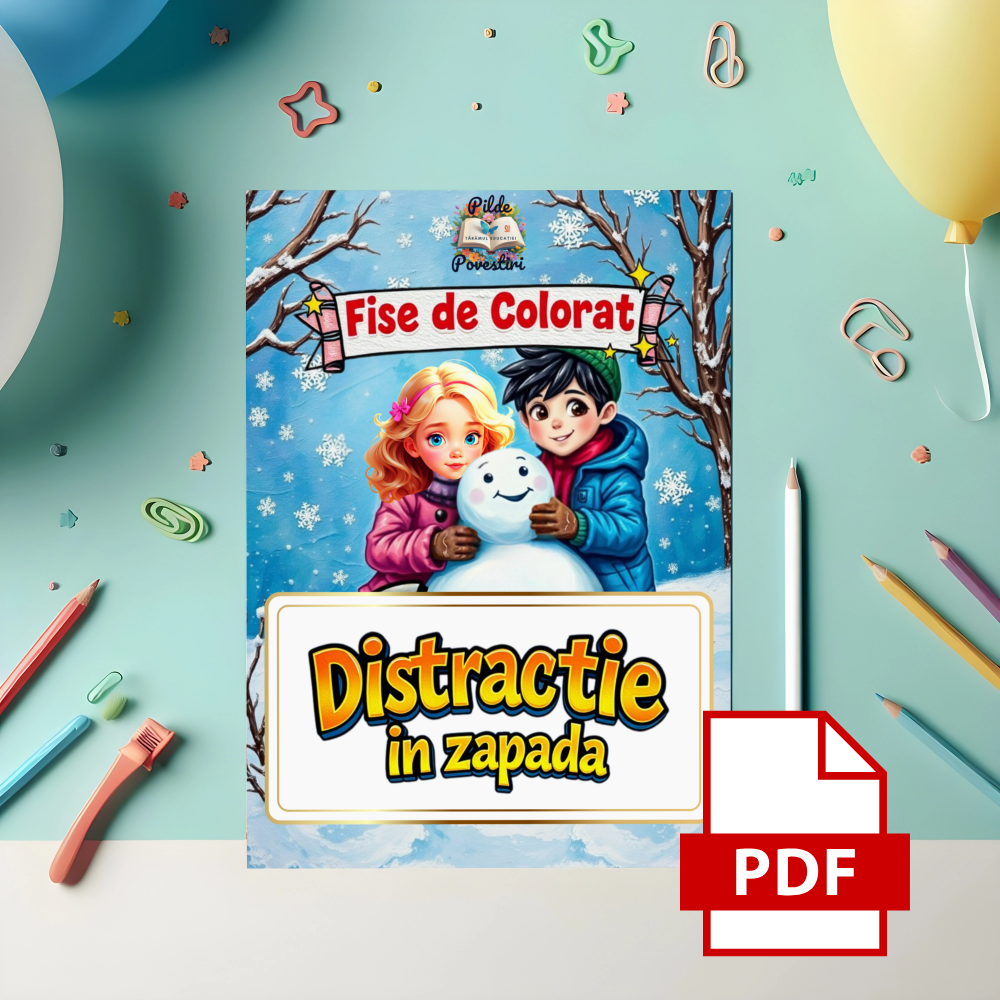 Colorăm Iarna cu Sofia și Matei