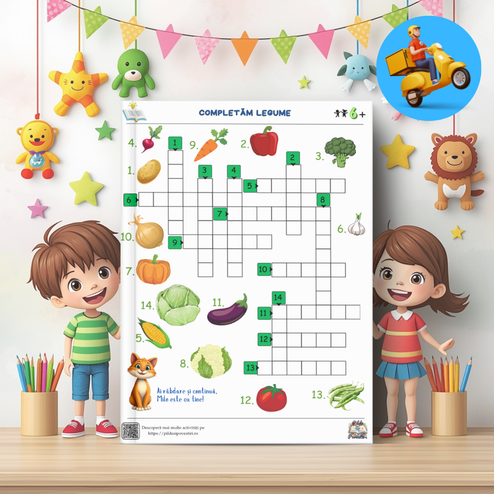 Mapa Educativă: Învățăm să citim – O aventură cu animăluțe și litere