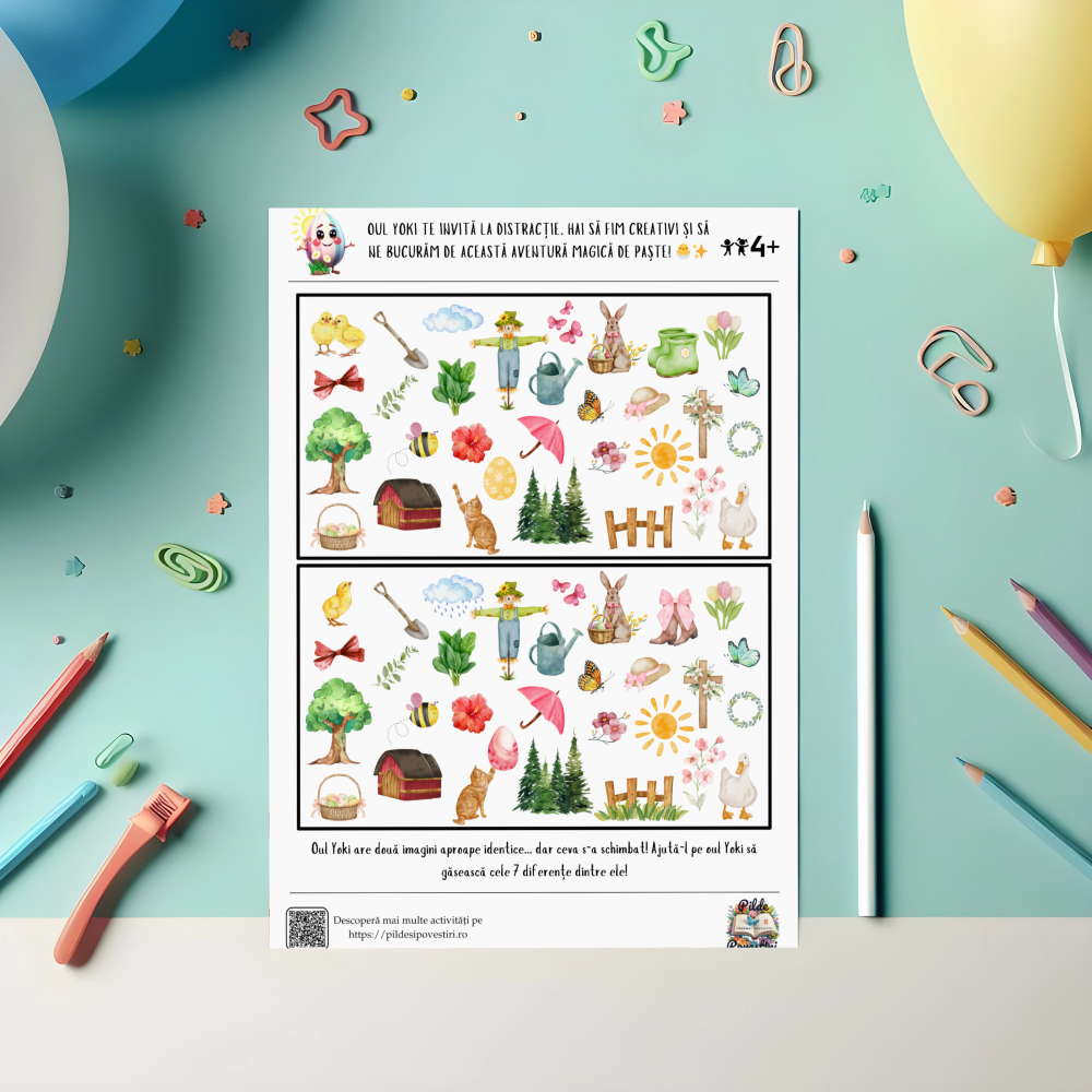 Activități de Paște cu Oul Yoki – Joc și Învățare! 🌸