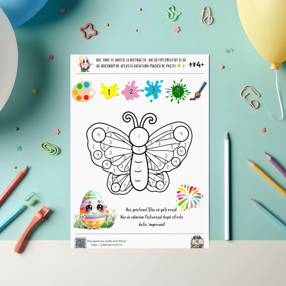 Activități de Paște cu Oul Yoki – Joc și Învățare! 🌸