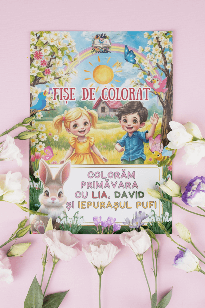 Fișe de colorat de Primavara PDF - Coperta