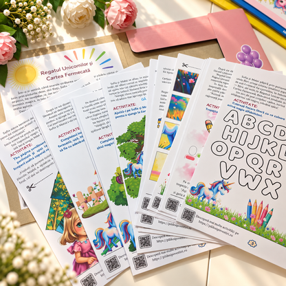 Mapa educativă: Regatul Unicornilor, În căutarea Cărții Fermecate