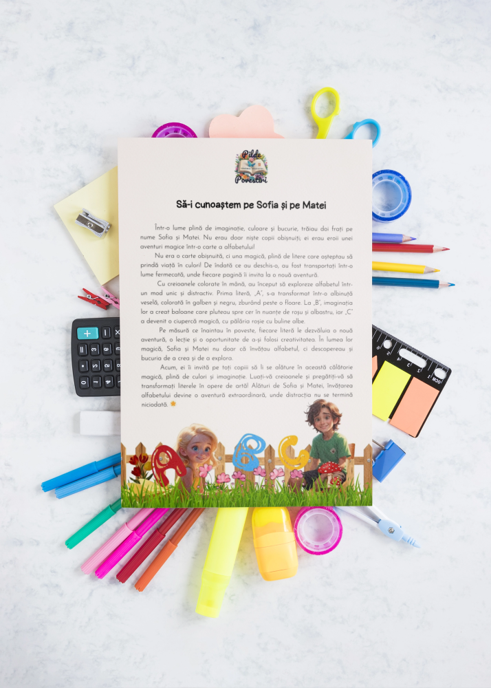 Fișe educative de colorat alfabetul - PDF - Fișa 2