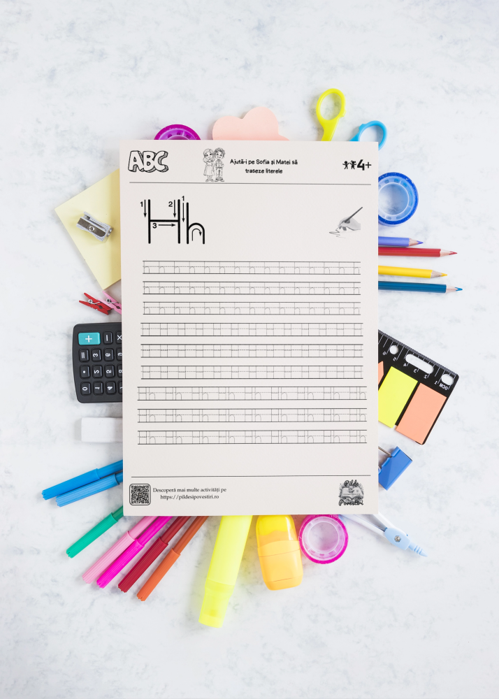 Fișe Educative Alfabet - Trasare litere - PDF - Fișa 5