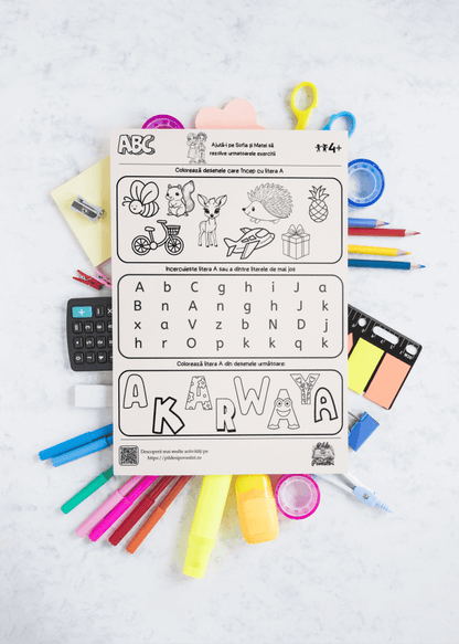 Fișe Educative Alfabet - Învățăm prin joacă - PDF - Fișa 7