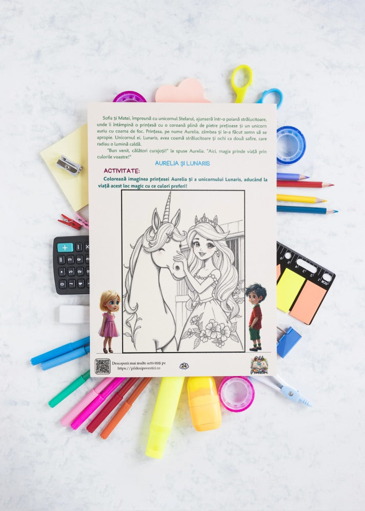 Fișe cu Activități cu Unicorni pentru Prescolari - PDF - Fișa 4