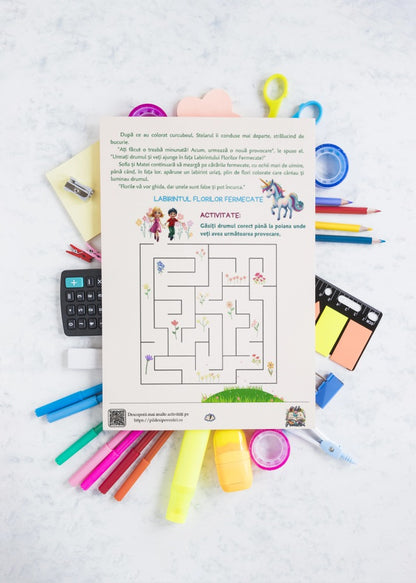 Fișe cu Activități cu Unicorni pentru Prescolari - PDF - Fișa 5