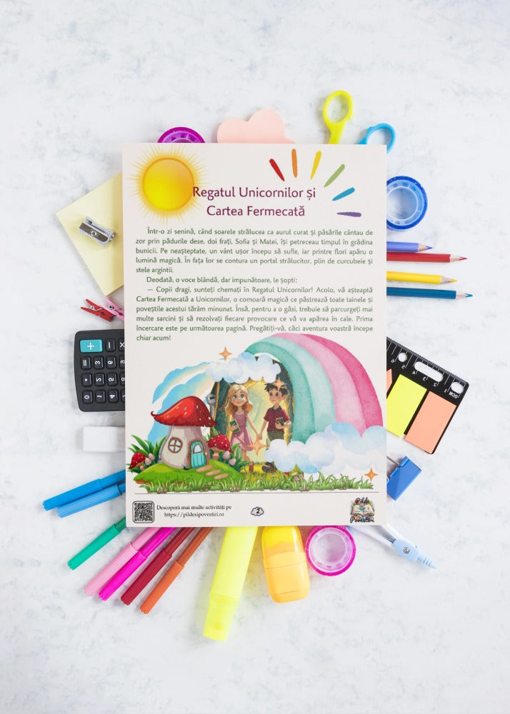 Fișe cu Activități cu Unicorni pentru Prescolari - PDF - Fișa 7