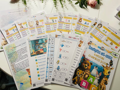 Citesc, Înțeleg și Descopăr – 3 Seturi de Fișe Educative, 128 de Pagini - Pilde și Povestiri