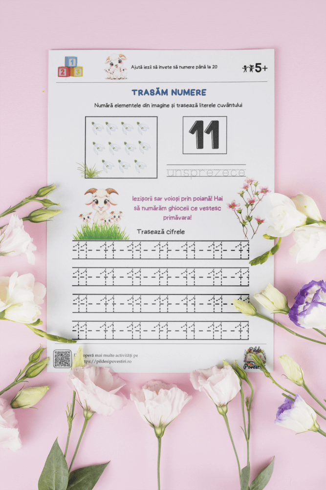 Fișe Educative Numere 1 - 20 - PDF - Capra cu trei iezi - Fișa 3