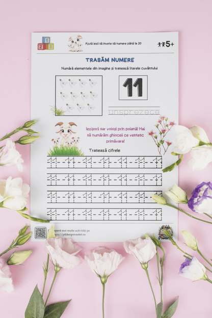 Fișe Educative Numere 1 - 20 - PDF - Capra cu trei iezi - Fișa 3