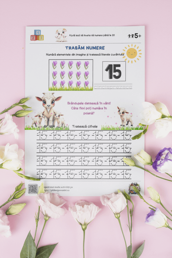 Fișe Educative Numere 1 - 20 - PDF - Capra cu trei iezi - Fișa 4