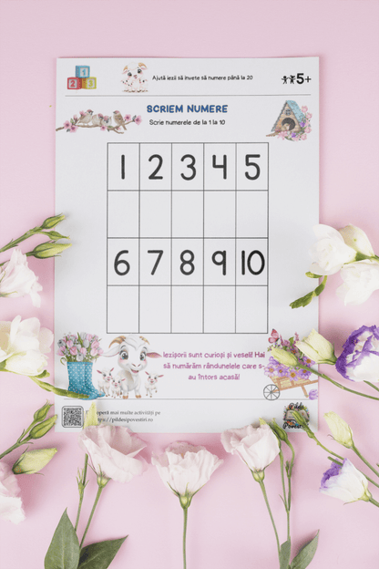 Fișe Educative Numere 1 - 20 - PDF - Capra cu trei iezi - Fișa 5