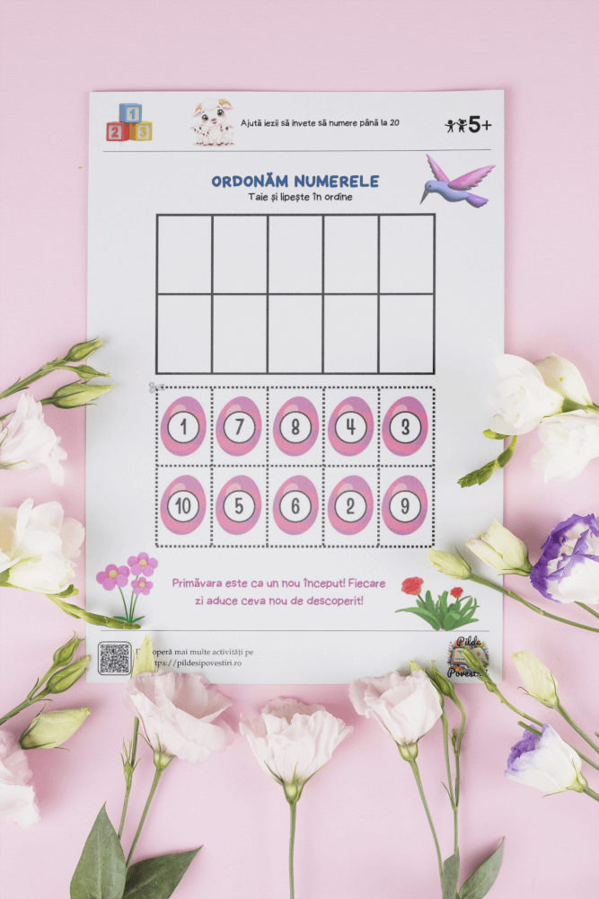 Fișe Educative Numere 1 - 20 - PDF - Capra cu trei iezi - Fișa 8