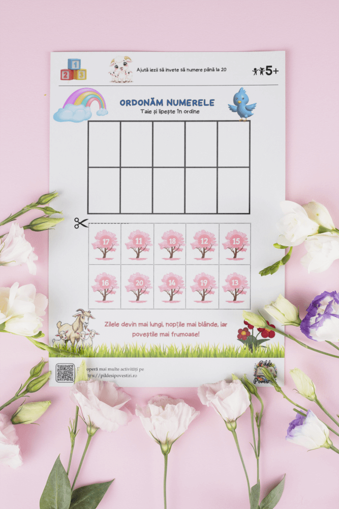 Fișe Educative Numere 1 - 20 - PDF - Capra cu trei iezi - Fișa 9