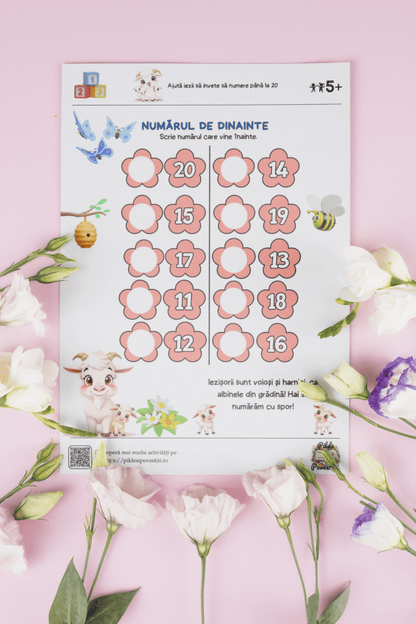 Fișe Educative Numere 1 - 20 - PDF - Capra cu trei iezi - Fișa 10