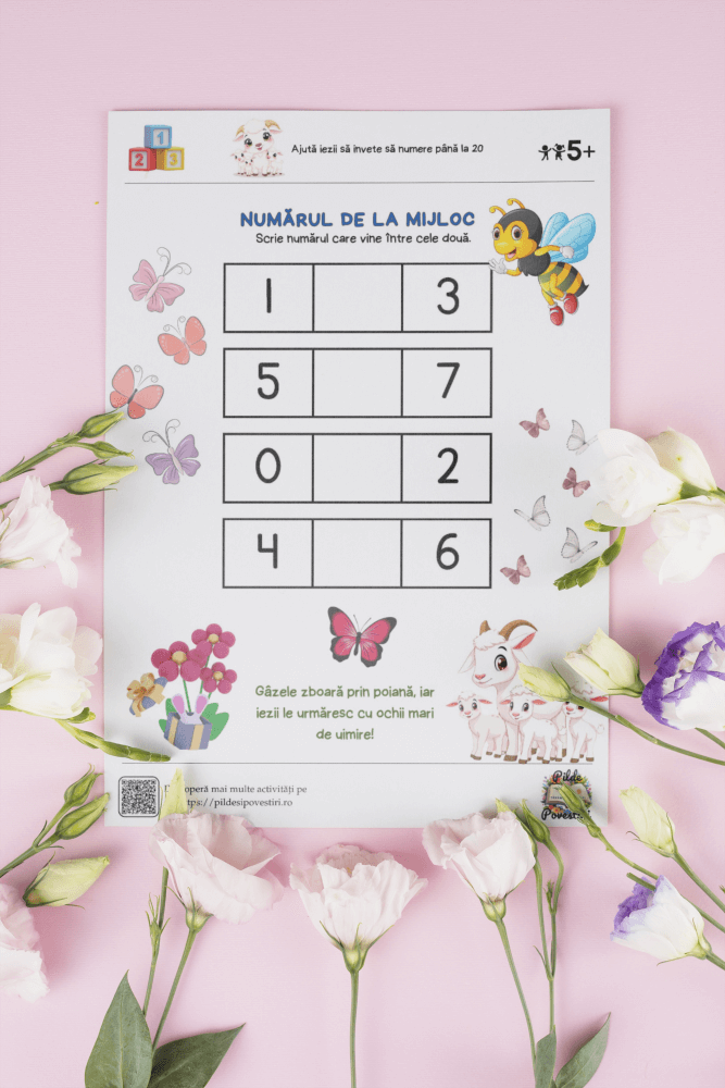 Fișe Educative Numere 1 - 20 - PDF - Capra cu trei iezi - Fișa 11