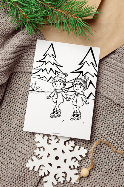 Fișe de colorat de iarnă - PDF - Fișa 9