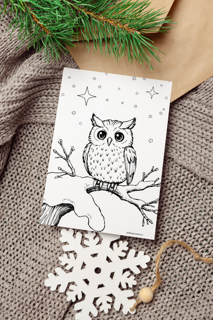 Fișe de colorat de iarnă - PDF - Fișa 5