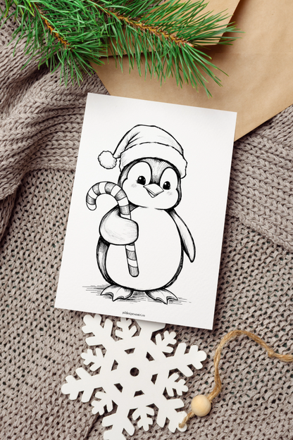 Fișe de colorat de iarnă - PDF - Fișa 7