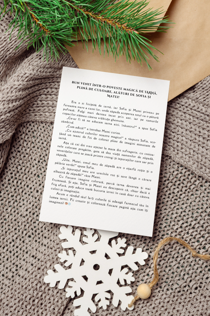 Fișe de colorat de iarnă - PDF - Fișa 10