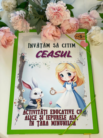 Mapa ” Învățăm să citim CEASUL”