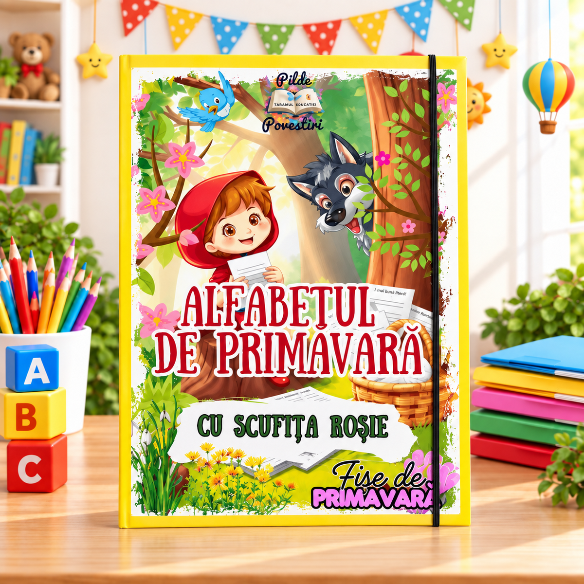 Mapa educativă „Învățăm Alfabetul Primăvara”