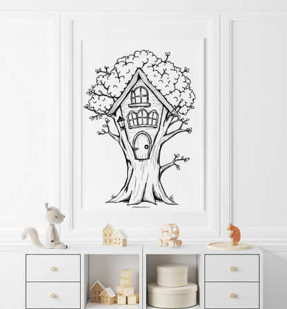 Fișe de colorat cu unicorni, printese, zane și sirene - PDF - Fișa 5