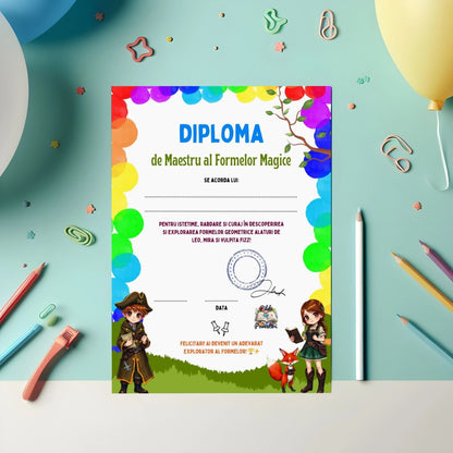 Fișe Educative cu Forme Geometrice - PDF - Fișa 4