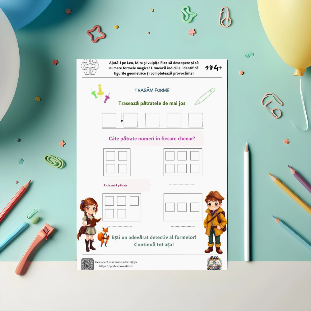 Fișe Educative cu Forme Geometrice - PDF - Fișa 11