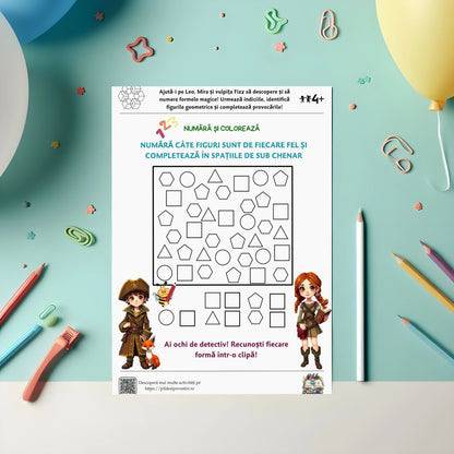 Fișe Educative cu Forme Geometrice - PDF - Fișa 3