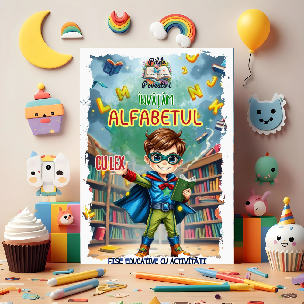 Cutia cu Fișe și Supereroi – Litere, Cifre și Forme!