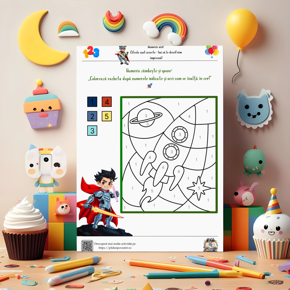 Cutia cu Fișe și Supereroi – Litere, Cifre și Forme!