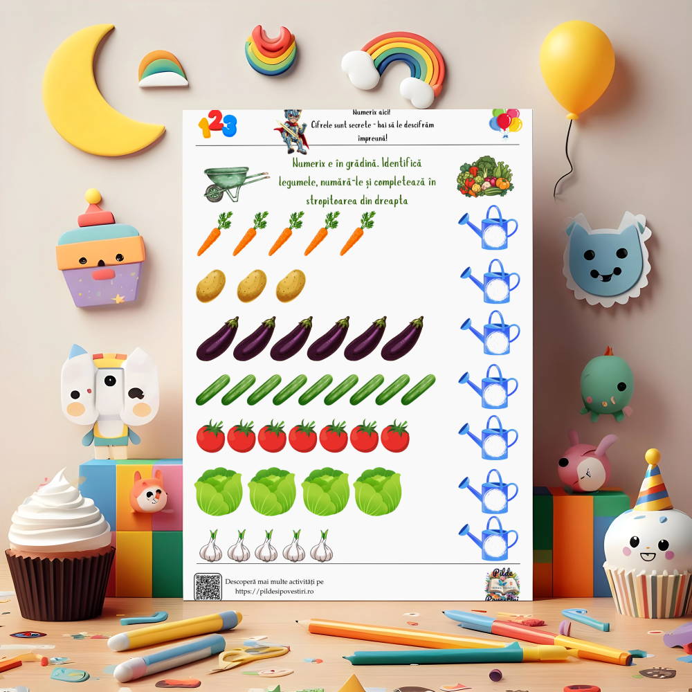 Cutia cu Fișe și Supereroi – Litere, Cifre și Forme!