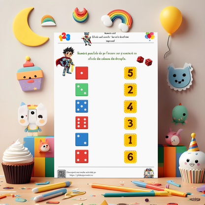 Cutia cu Fișe și Supereroi – Litere, Cifre și Forme!