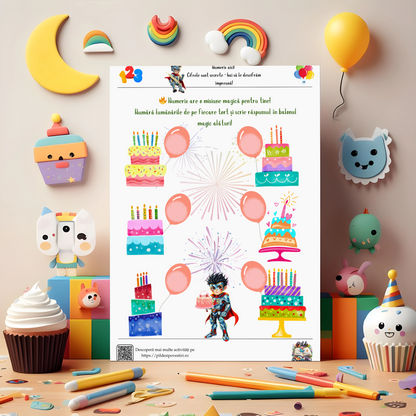 Cutia cu Fișe și Supereroi – Litere, Cifre și Forme!