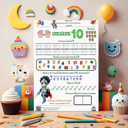 Cutia cu Fișe și Supereroi – Litere, Cifre și Forme!