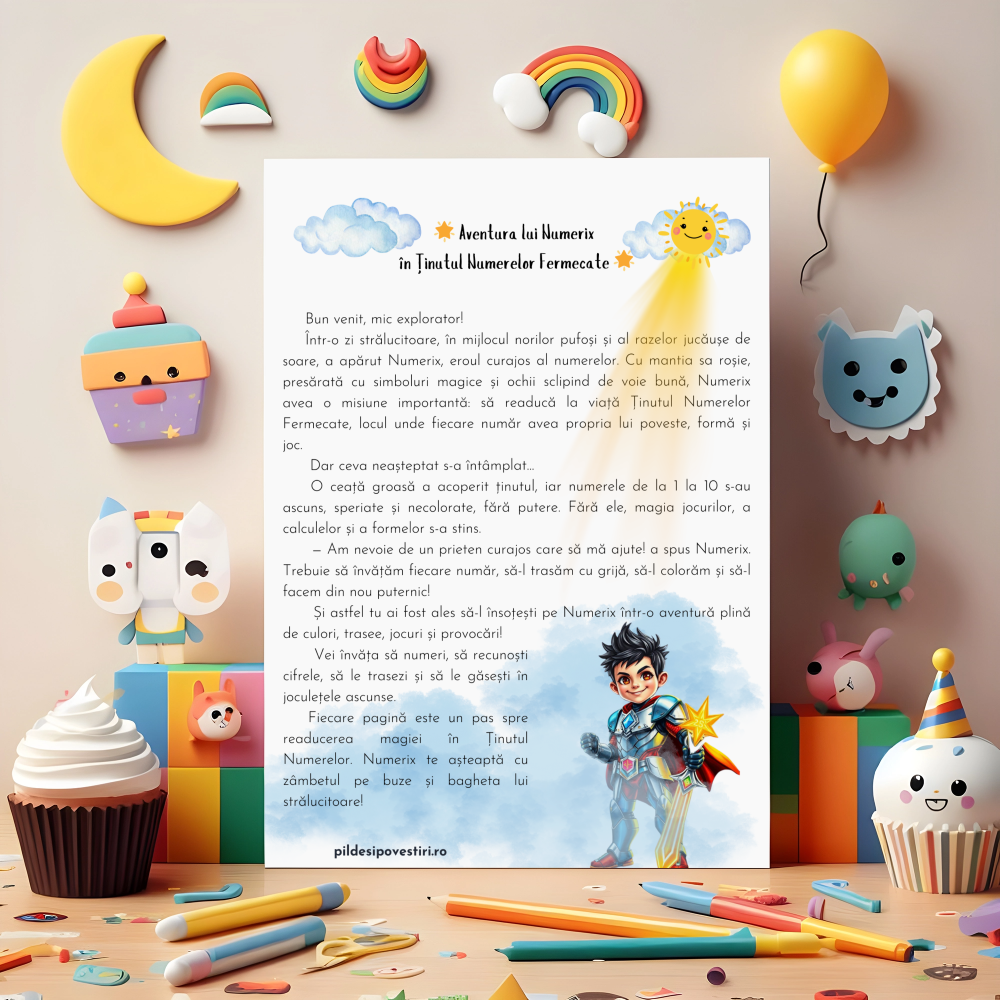 Cutia cu Fișe și Supereroi – Litere, Cifre și Forme!