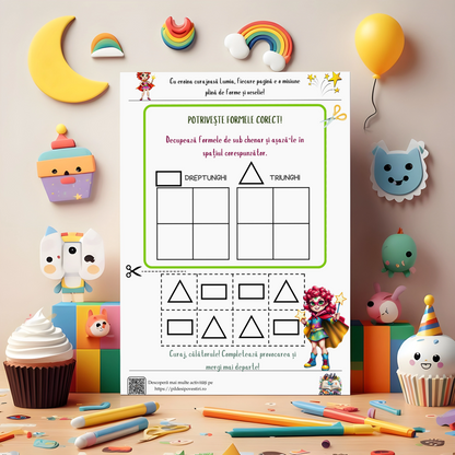 Cutia cu Fișe și Supereroi – Litere, Cifre și Forme!