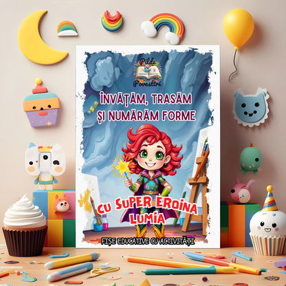 Cutia cu Fișe și Supereroi – Litere, Cifre și Forme!