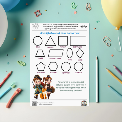 Fișe Educative cu Forme Geometrice - PDF - Fișa 9