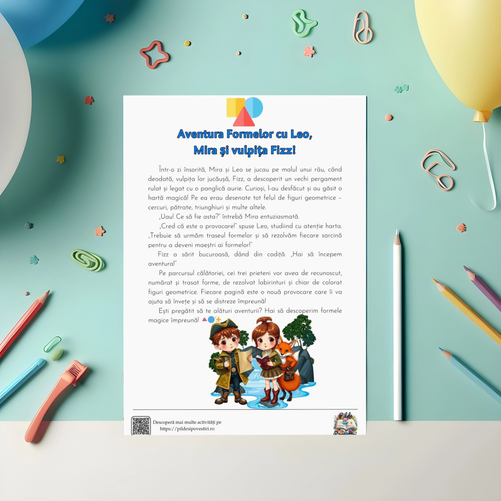 Fișe Educative cu Forme Geometrice - PDF - Fișa 10