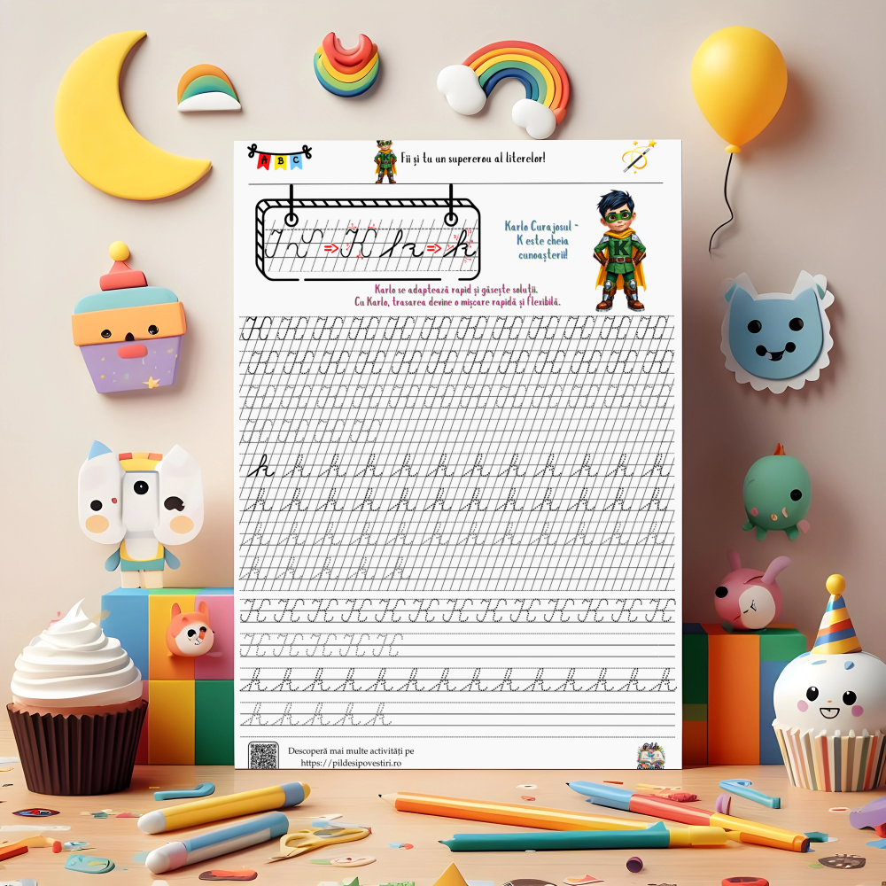 Mapa educativă ”Semne și litere de mână”