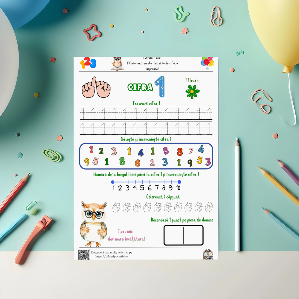 Hai să învățăm numerele de la 1 la 10 cu ExtraBuf